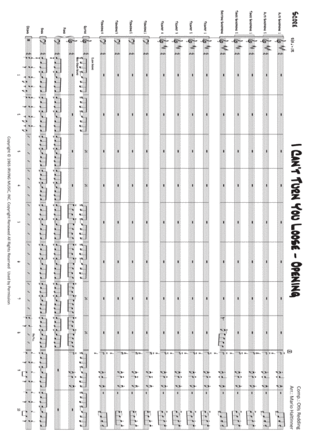 I Cant Turn You Loose The Blues Brothers Jazz Ensemble Score Parts Page 2