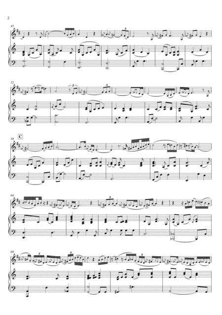 I Cast All My Cares Upon You Piano Clarinet Page 2