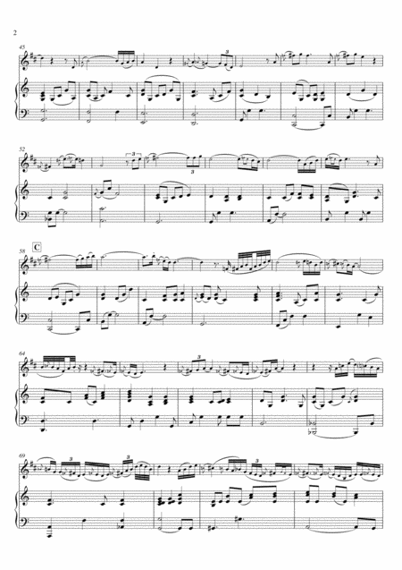 I Cast All My Cares Upon You Piano Soprano Sax Page 2