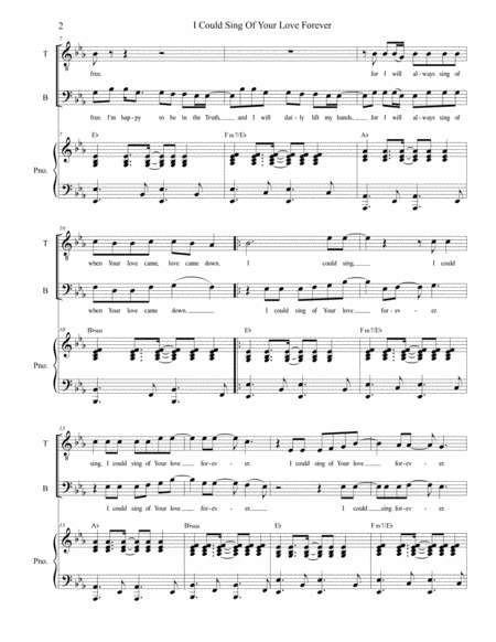 I Could Sing Of Your Love Forever For 2 Part Choir Tb Page 2