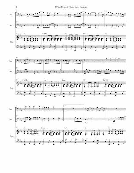 I Could Sing Of Your Love Forever Trombone Duet Page 2