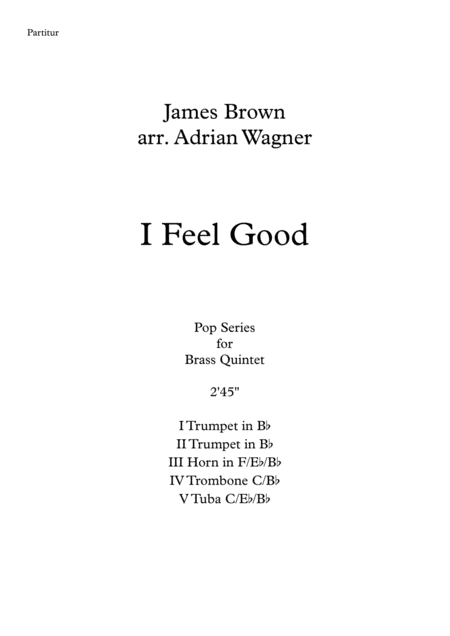 I Feel Good James Brown Brass Quintet Arr Adrian Wagner Page 2