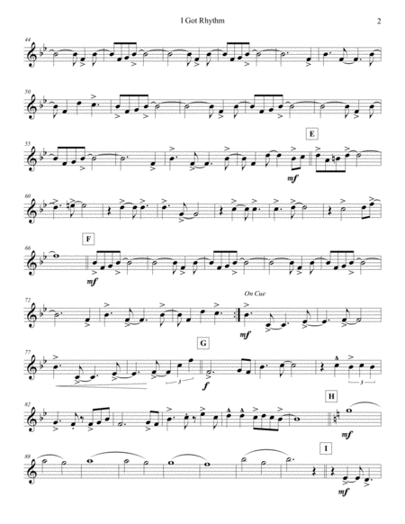 I Got Rhythm Bass Flute Page 2