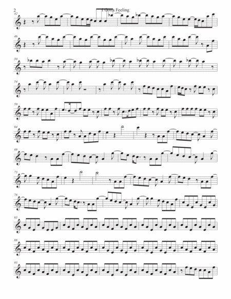 I Gotta Feeling Alto Sax Easy Key Of C Page 2