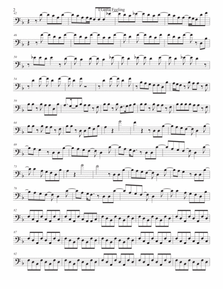 I Gotta Feeling Trombone Page 2