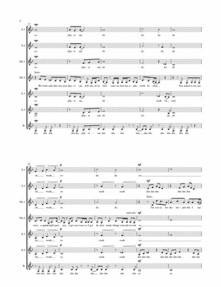 I Like U A Cappella Arrangement Page 2