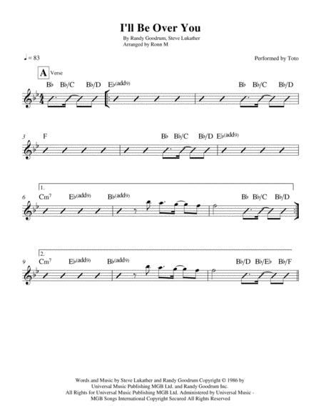 I Ll Be Over You Performed By Toto Page 2