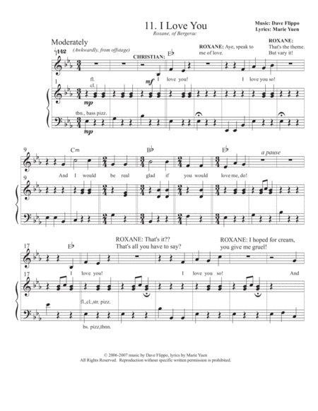 I Love You Duet From Roxane Of Bergerac A Full Length Musical Page 2