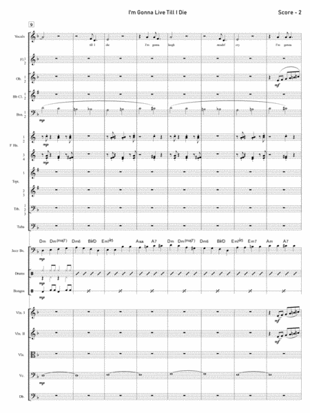 I M Gonna Live Till I Die Vocal Solo And Orchestra Page 2