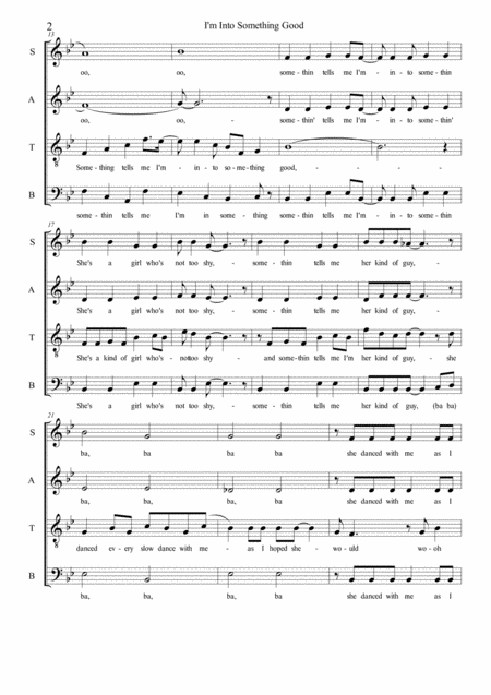 I M Into Something Good Satb A Cappella Page 2