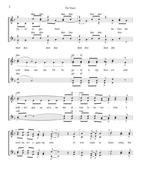 I M Yours Choral Pricing Page 2