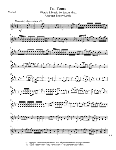 I M Yours String Duo For String Duo Page 2
