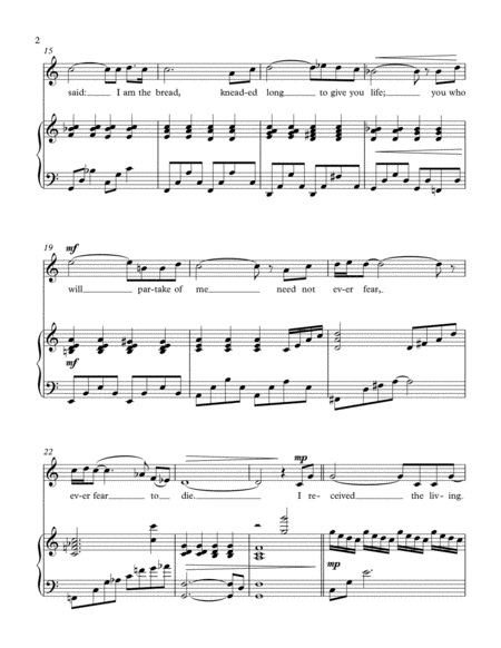 I Received The Living God Solo For Medium Voice And Piano Page 2
