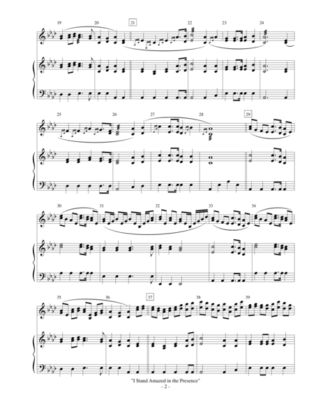 I Stand Amazed In The Presence Xylophone Marimba With Piano Accompaniment Page 2
