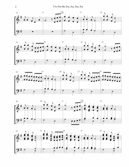 I Ve Got The Joy Joy Joy Joy Down In My Heart For 3 Octave Handbell Choir Page 2