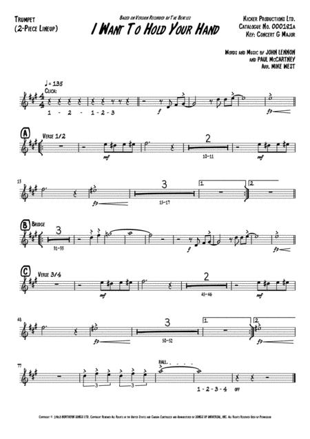 I Want To Hold Your Hand 2 Piece Brass Section Page 2