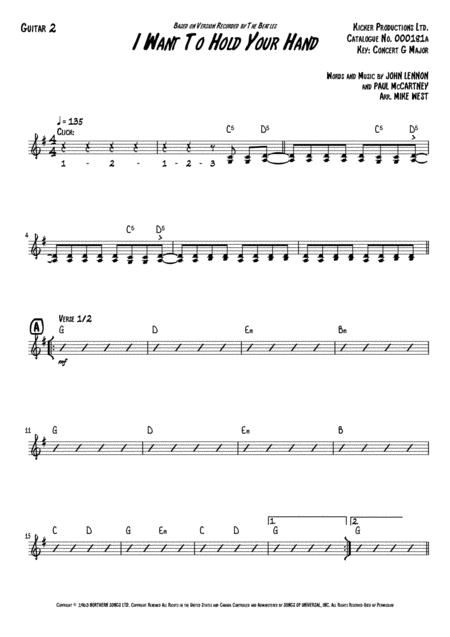 I Want To Hold Your Hand Guitar 2 Page 2