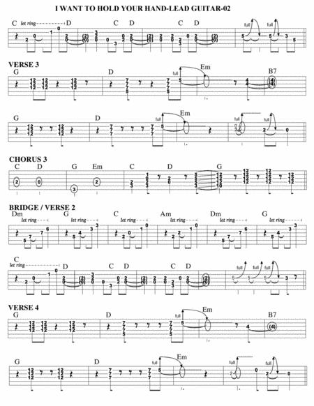 I Want To Hold Your Hand Guitar Tab Page 2