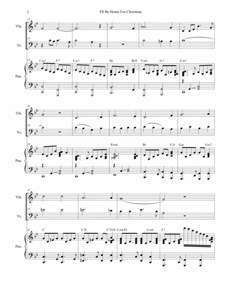 I Will Be Home For Christmas Duet For Violin And Cello Page 2