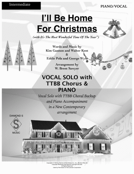 I Will Be Home For Christmas Vocal Solo With Ttbb Backup And Piano Page 2