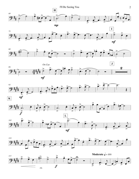 I Will Be Seeing You Cello Page 2