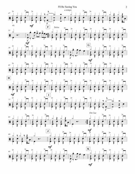 I Will Be Seeing You Strings Drum Set Page 2