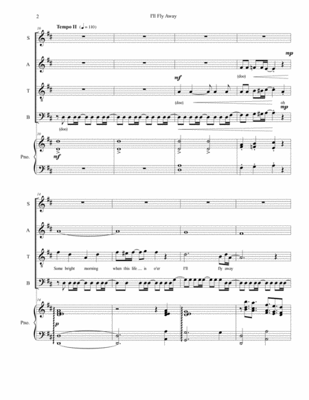 I Will Fly Away Hymn Page 2