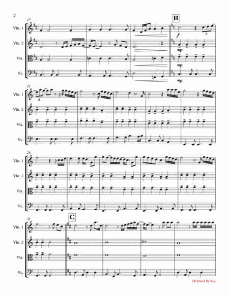 I Will Stand By You By The Pretenders String Quartet Page 2