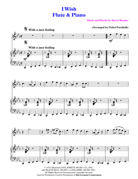 I Wish For Flute And Piano Jaz Pop Version Page 2
