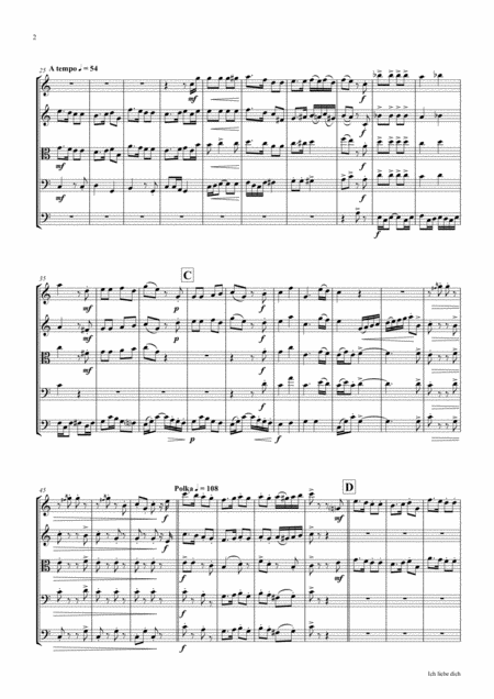 Ich Liebe Dich Beethoven Goes Polka String Quintet Page 2