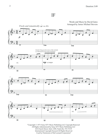 If By Bread Piano Arrangement Page 2