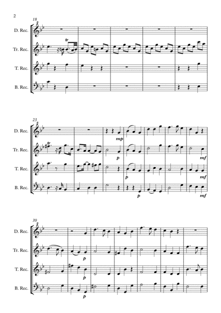 If God Be For Us Handels Messiah Recorder Quartet Page 2