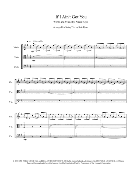 If I Aint Got You String Trio Page 2