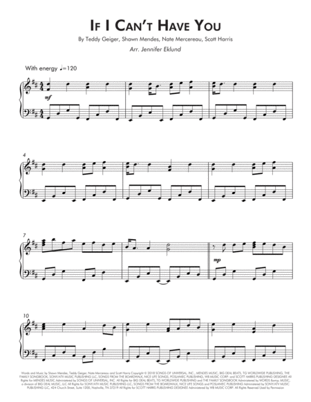 If I Cant Have You Intermediate Piano Page 2