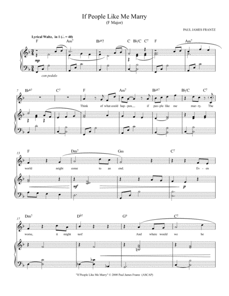 If People Like Me Marry Starting Key F Major Page 2
