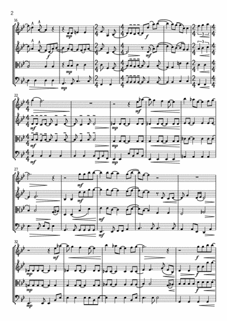 If You Leave Me Now String Quartet Page 2