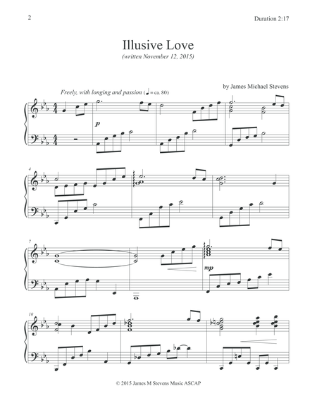 Illusive Love Romantic Piano Page 2