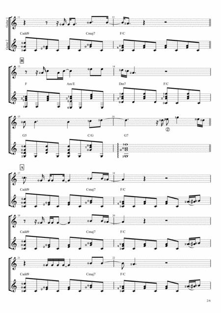 Imagine Duet Guitar Score Page 2