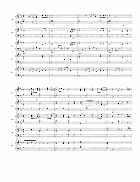 Imagine For Harp Ensemble Page 2