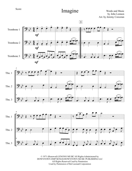 Imagine For Three Trombones Page 2