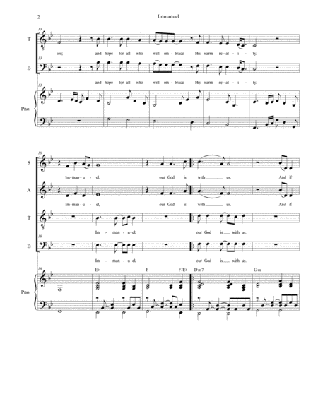 Immanuel For Satb Page 2