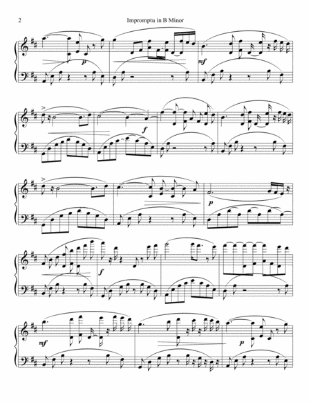 Impromptu In B Minor Page 2