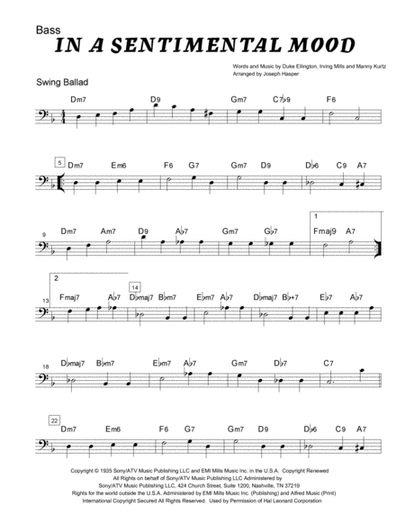 In A Sentimental Mood Basic Jazz Combo Page 2