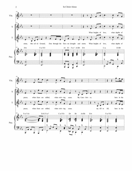 In Christ Alone Duet For Soprano And Tenor Solo Page 2