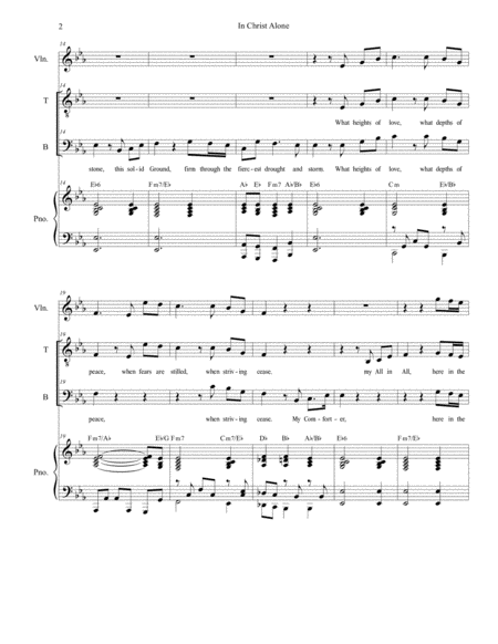 In Christ Alone Duet For Tenor And Bass Page 2