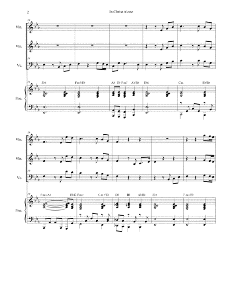 In Christ Alone Duet For Violin And Cello Page 2