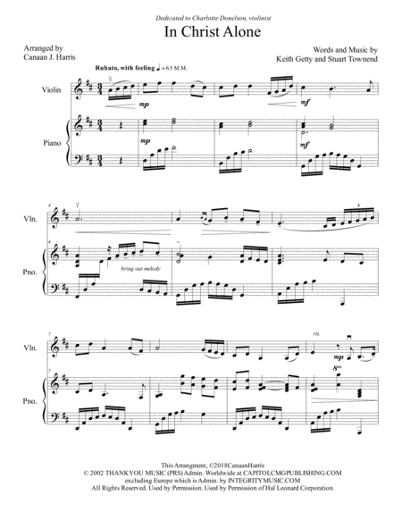 In Christ Alone Violin Solo Page 2