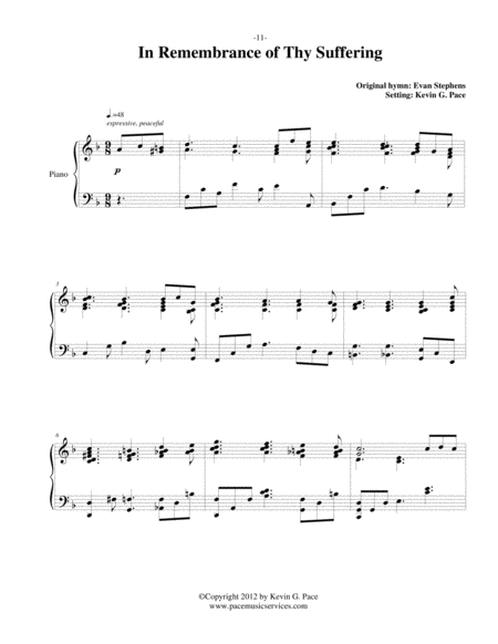 In Remembrance Of Thy Suffering Piano Solo Arrangement Page 2