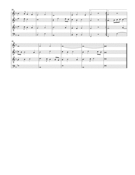 In Te Domine Speravi Arrangement For 4 Recorders Page 2