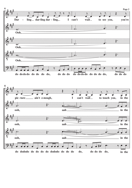 In The Flesh A Cappella Page 2